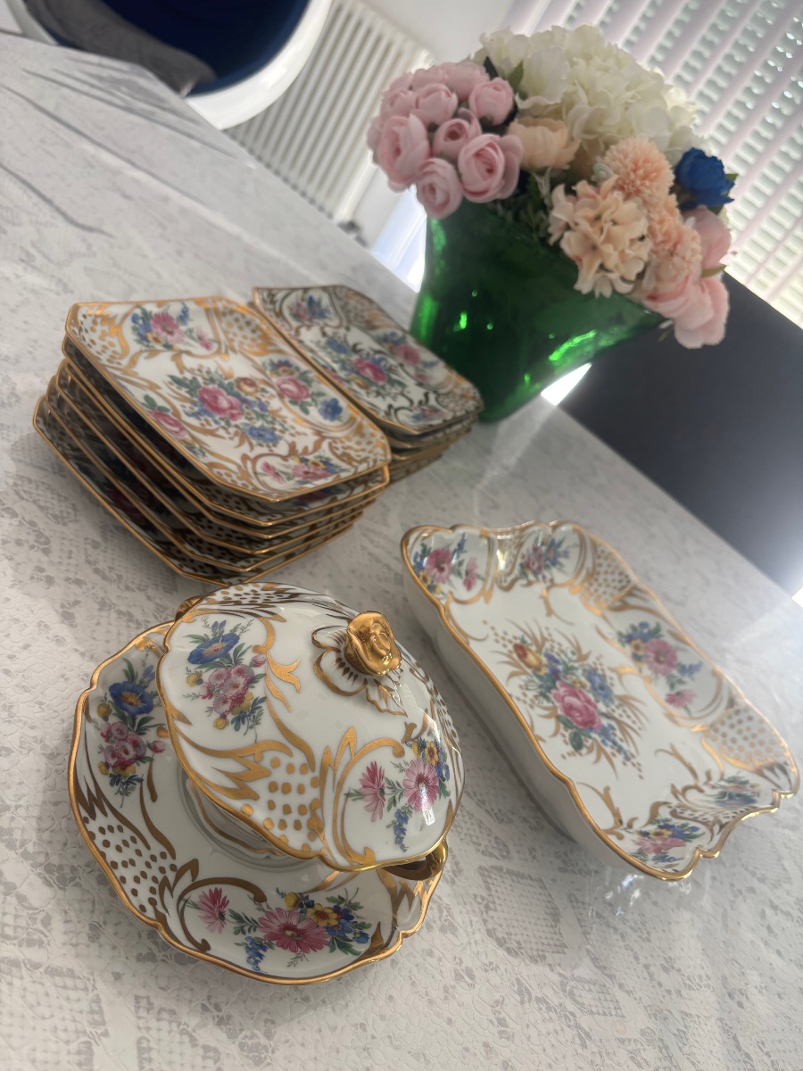 Limoges Porcelain Dessert Set 