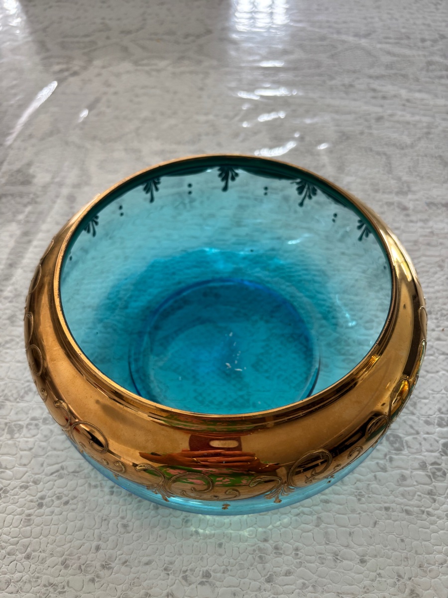 Large Murano Glass Candy Jar -photo-2
