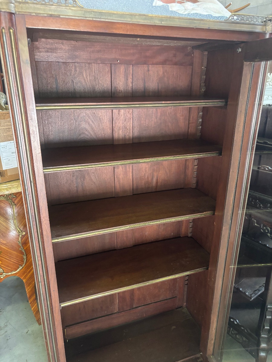 Louis XVI-style Mahogany Display Cabinet -photo-4