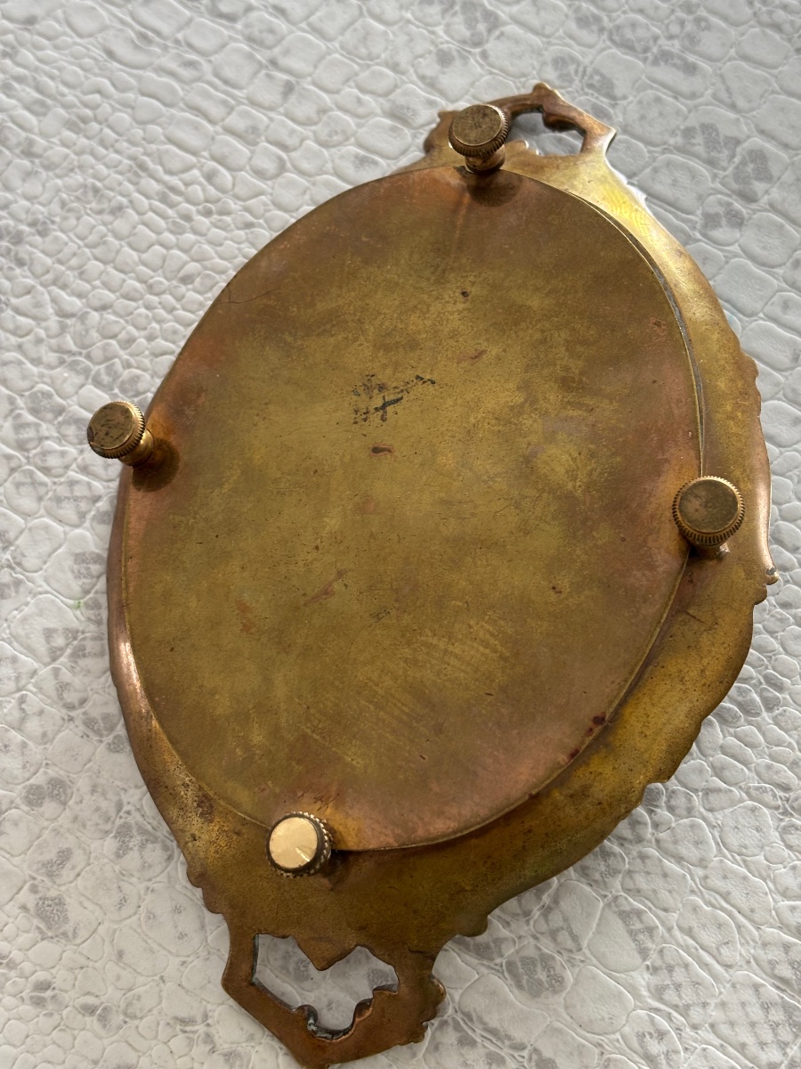19th-century Cloisonné Porcelain Bronze Trinket Dish -photo-1