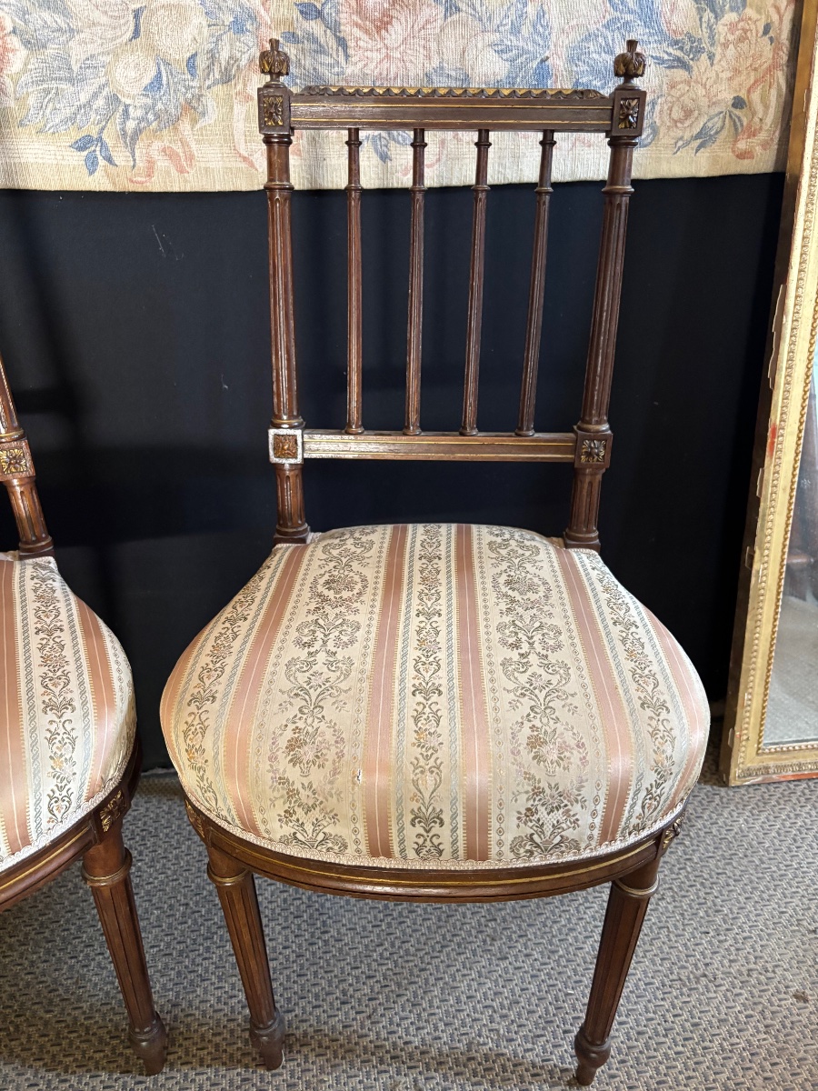 Pair Of Louis XVI-style Chairs -photo-2