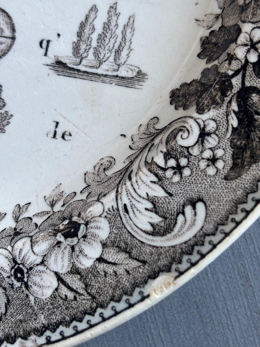 19th-century Puzzle Plate -photo-2