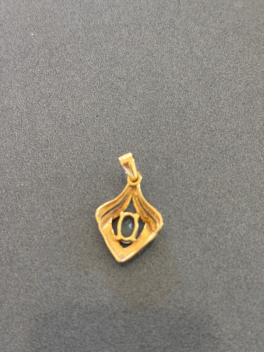 Pendentif en or et topaze-photo-2