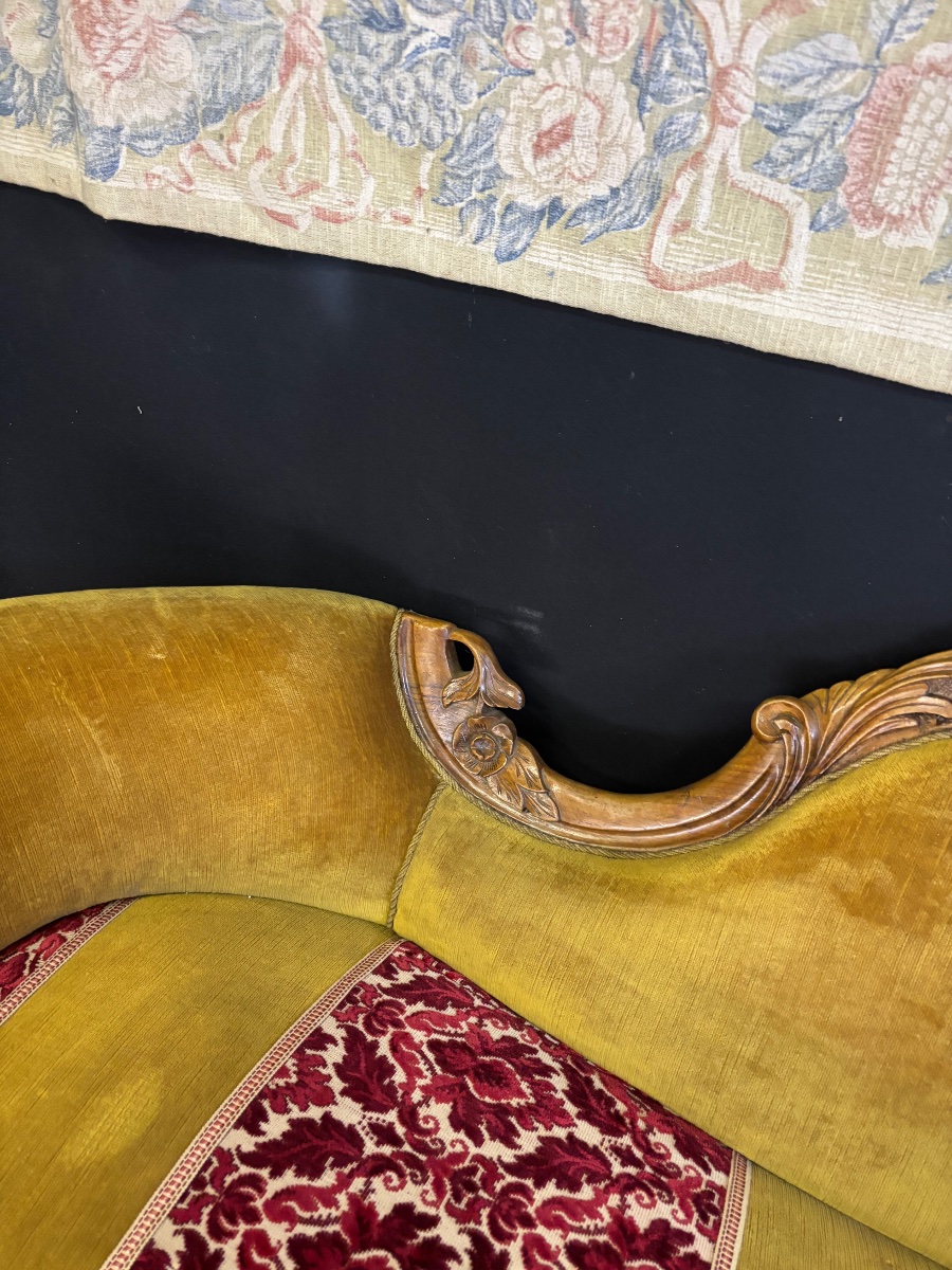 Fauteuil méridienne Louis Philippe -photo-2