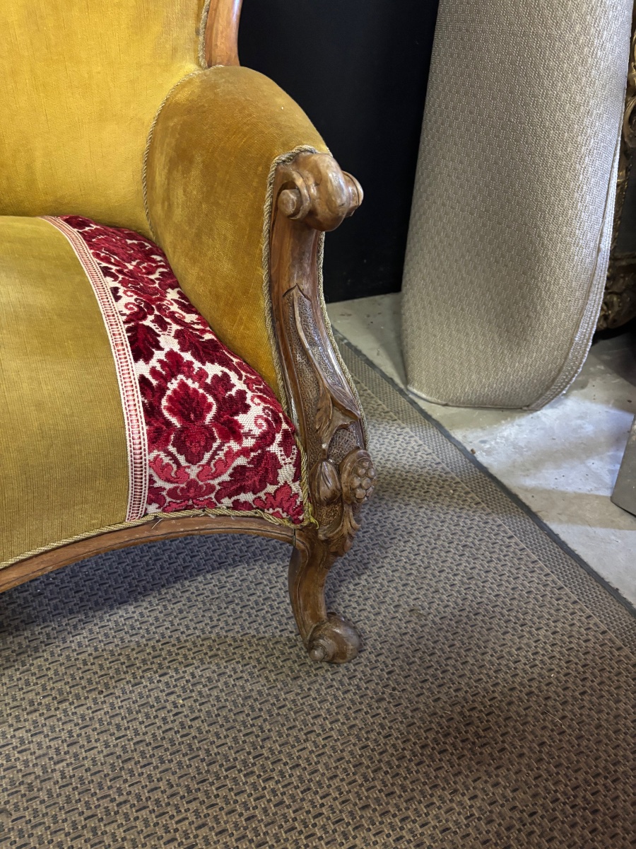 Fauteuil méridienne Louis Philippe -photo-3