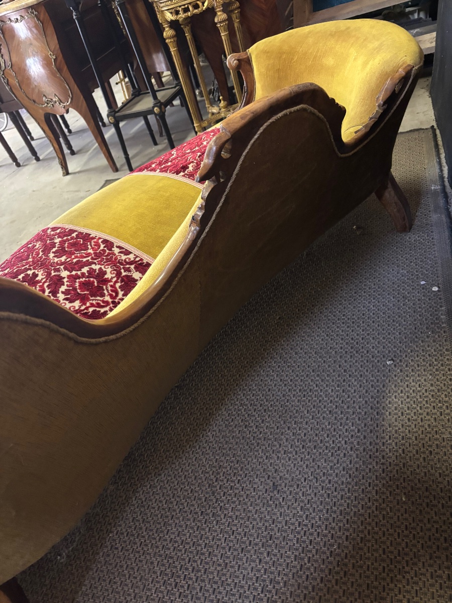 Fauteuil méridienne Louis Philippe -photo-3