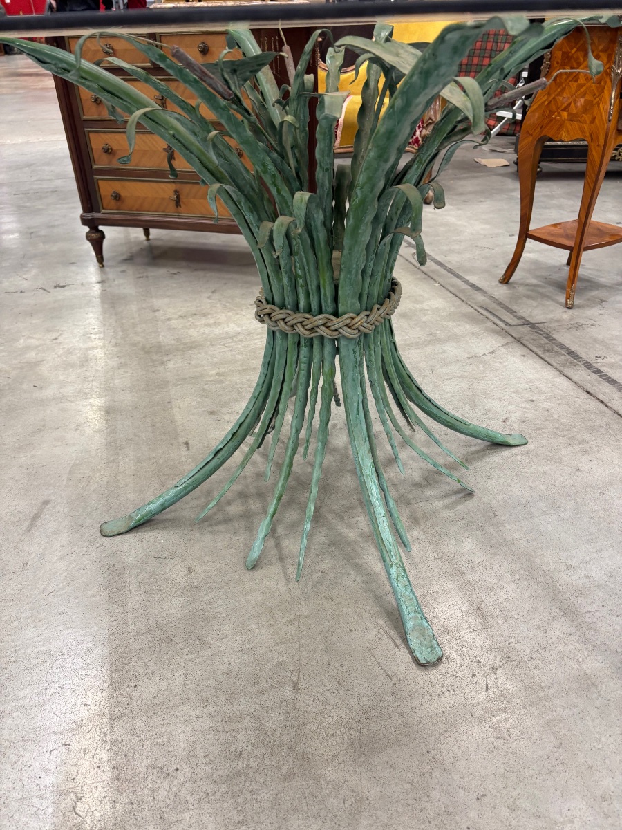 1970s Rattan Dining Table