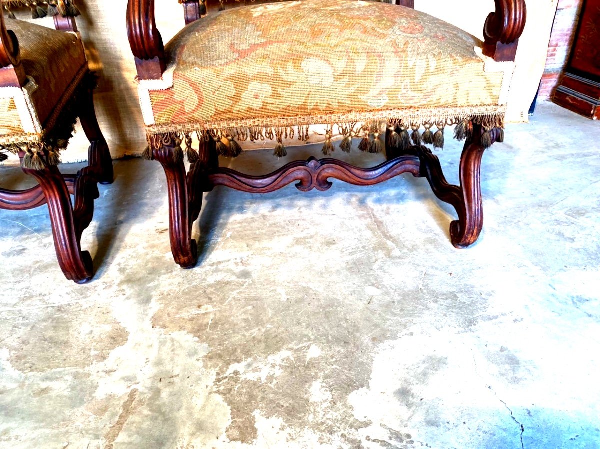 Pair Of Louis XIV Armchairs-photo-2