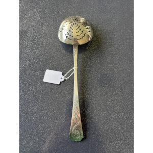 Cuillère saupoudreuse argent massif 