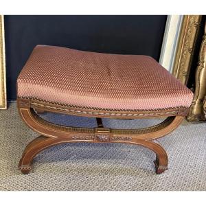 Grand tabouret style Louis XVI 