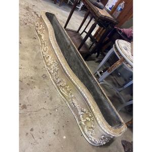 Importante jardinière bois sculpté 