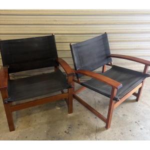 Paire de fauteuils scandinave 