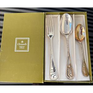 Coffret naissance Christofle métal argenté 