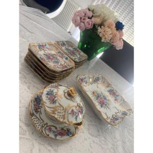 Service dessert porcelaine de Limoges