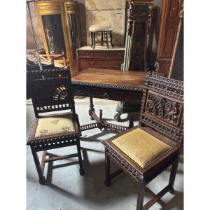 Bureau +2 chaises breton 