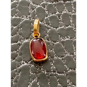 Pendentif Or Et Ambre 