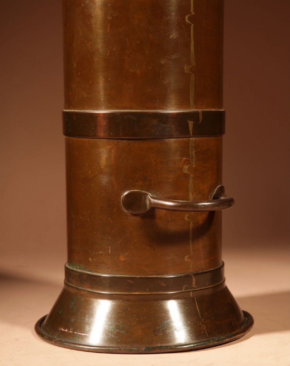Dutch Brass And Copper Milk Measure.-photo-2