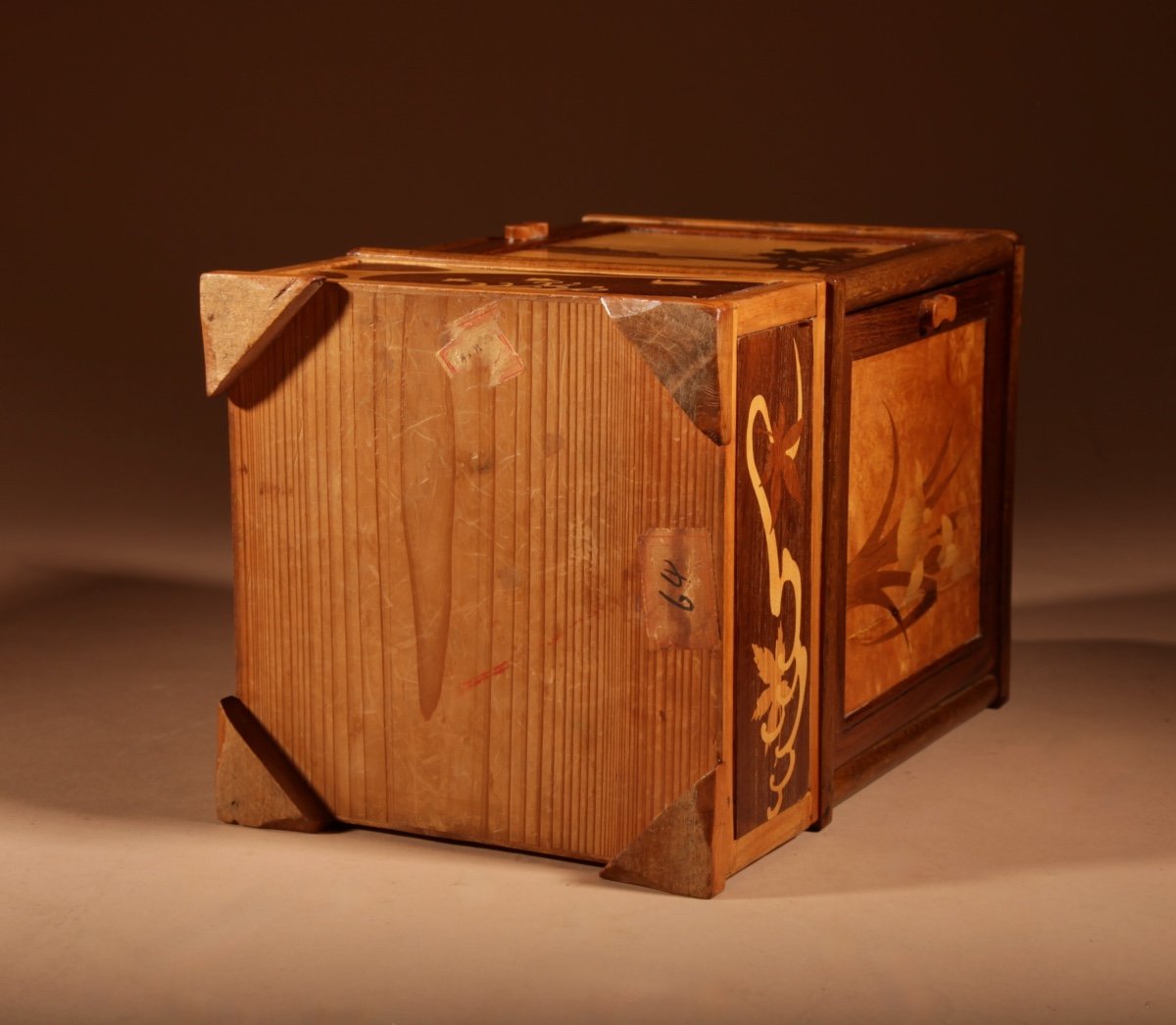 Art Deco Interesting Japanese Cigar Dispenser.-photo-5