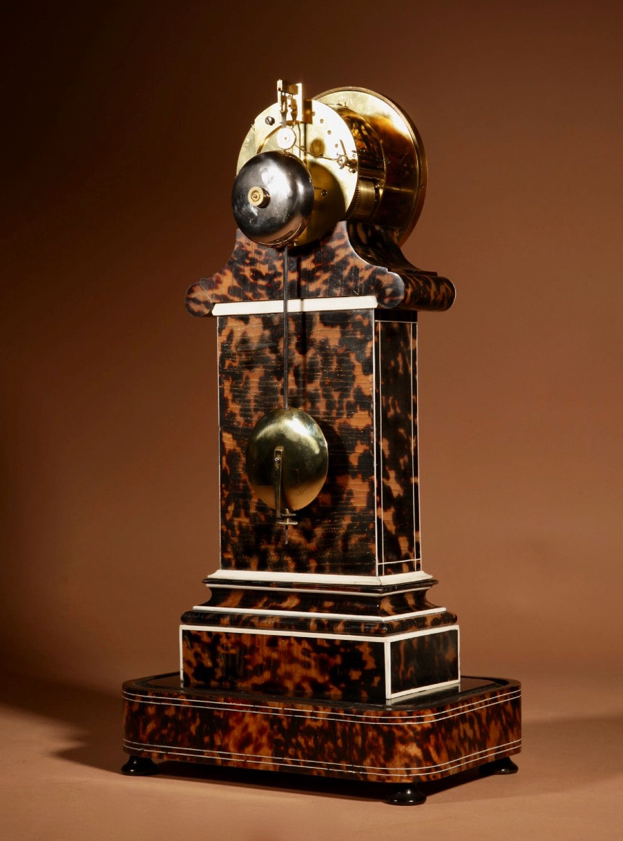 Beautiful And Rare French Pendule/mantel Clock With Thermometer Circa 1870.-photo-1