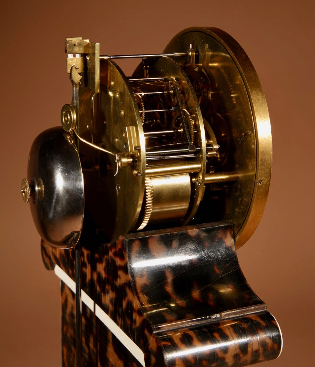 Beautiful And Rare French Pendule/mantel Clock With Thermometer Circa 1870.-photo-4