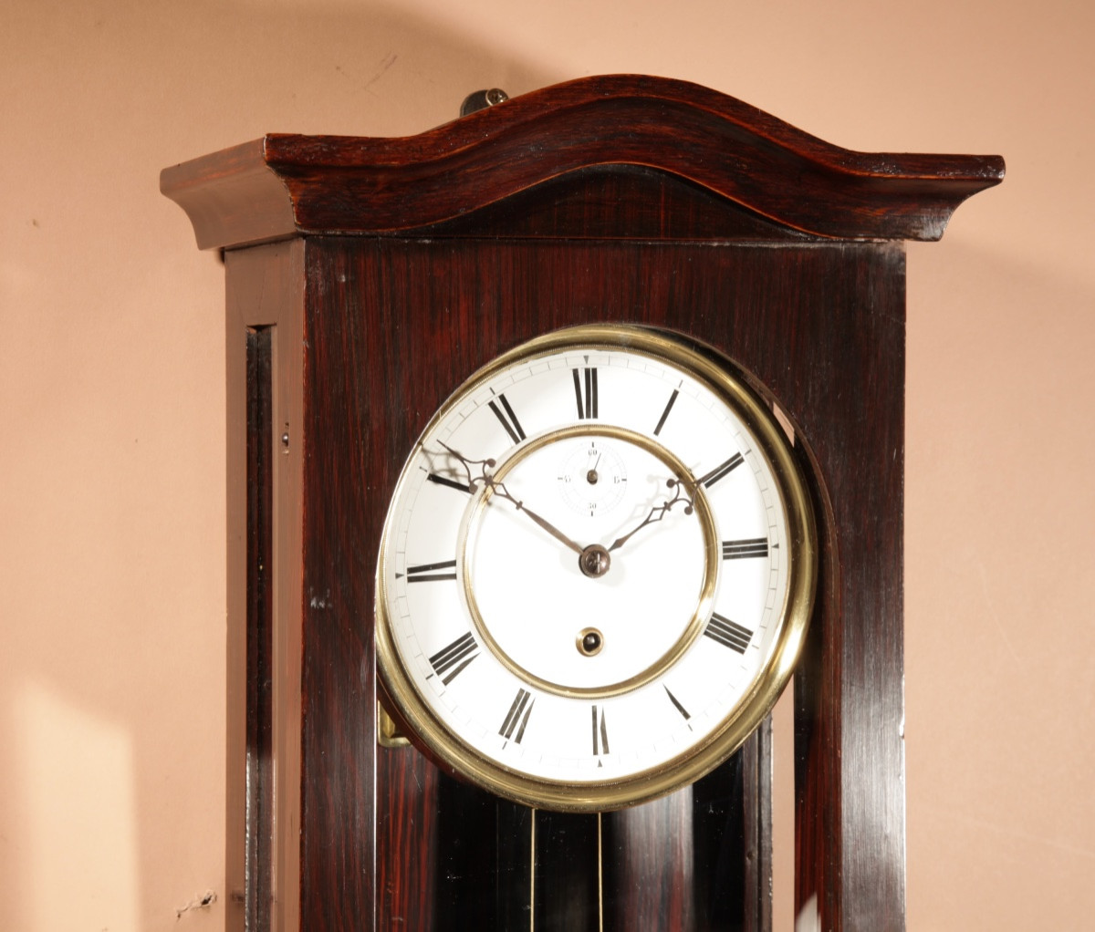  A Interesting Elegant Black Forest Regulator Wall Clock In The Vienna Style.-photo-6