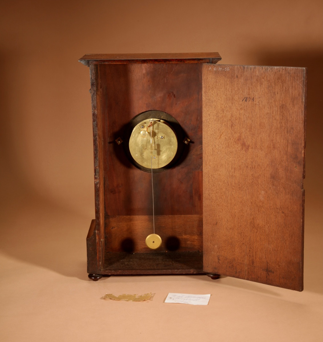 Impressive Directoire Style Mahogany Mantel Clock (1795-1799)-photo-5