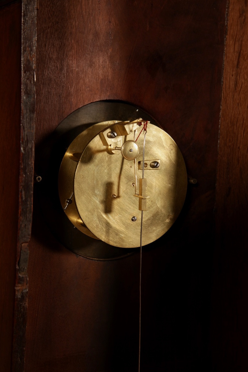 Impressive Directoire Style Mahogany Mantel Clock (1795-1799)-photo-6