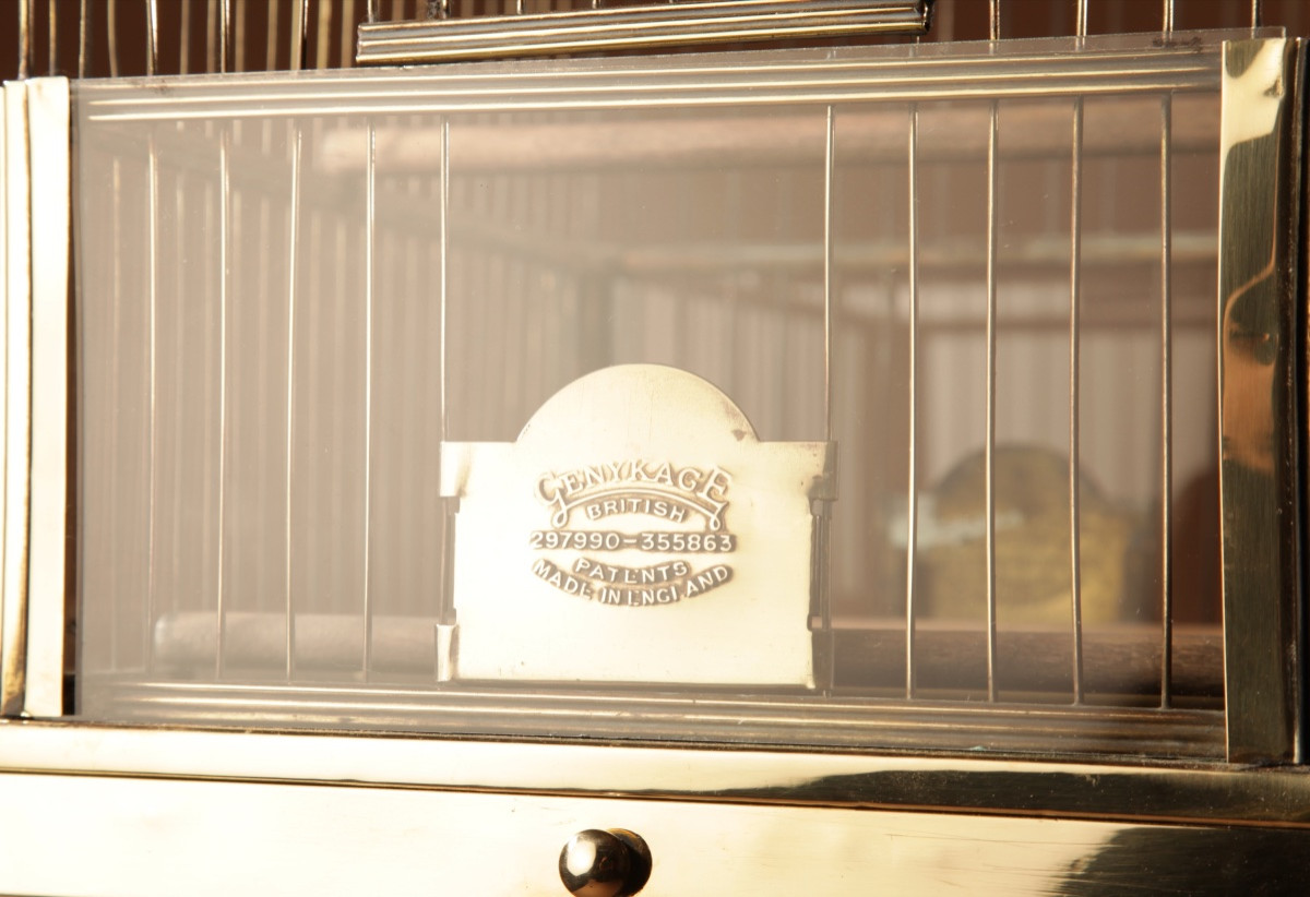 A Brass Very Decorative Bird Cage Circa 1920-40-photo-2