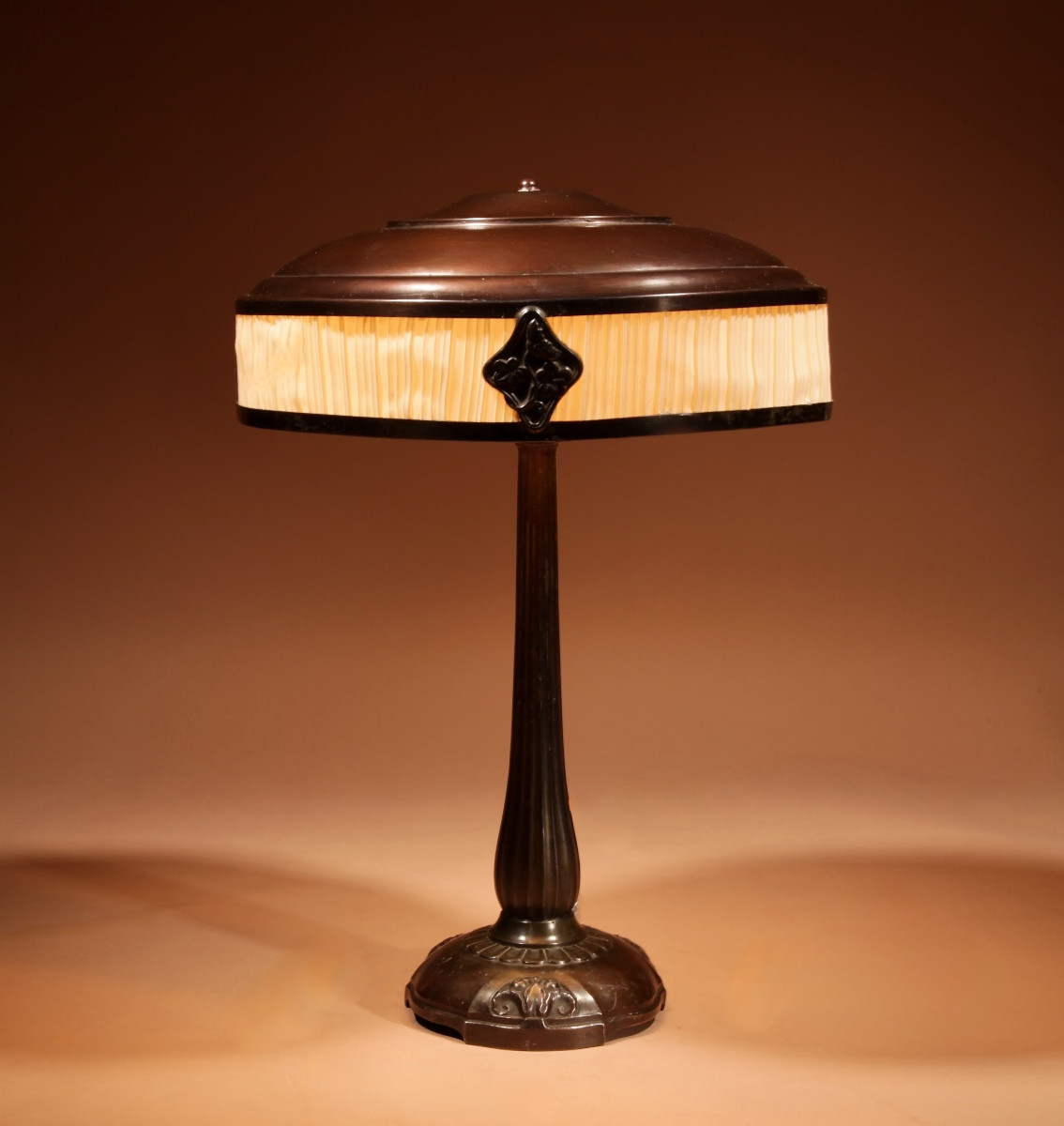  Original Patinated Table Lamp, Art Deco Style, Very Elegant, Germany, Circa 1900-1920. 