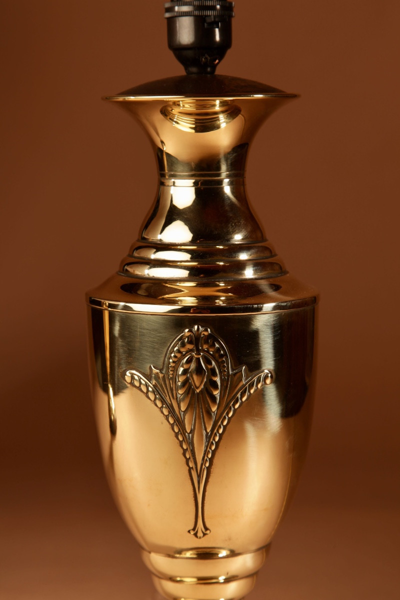 Paire de lampes de table anglaises en laiton, de style édouardien, très élégantes.-photo-1