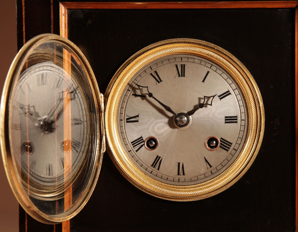  Pendule de cheminée « Butte du Lion », monument commémoratif de la bataille de Waterloo, par C-photo-4
