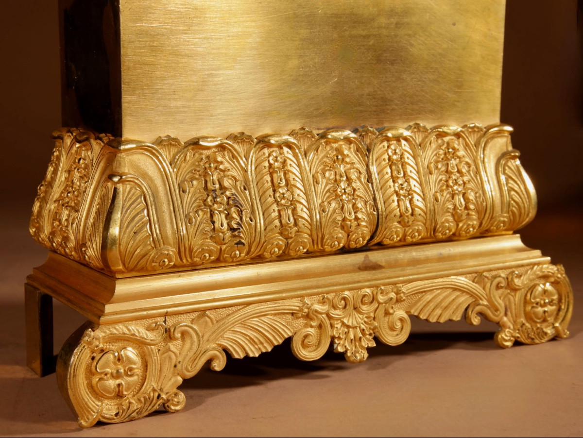 Pendule de cheminée française de style romantique, vers 1830-1840-photo-4