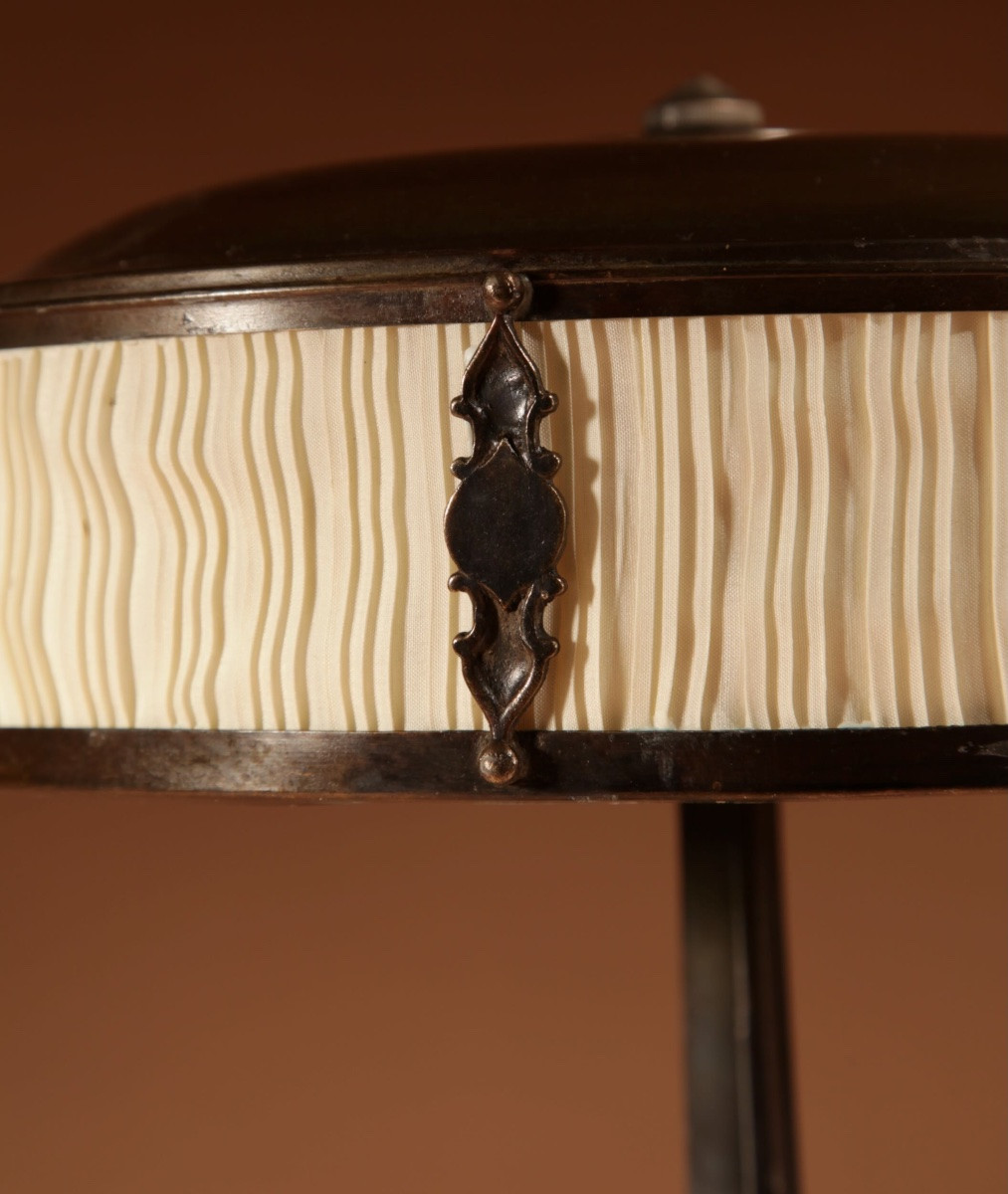 Jugendstil / Art Deco Very Stylish Original Patinated Table Lamp Germany Circa 1900-20-photo-3