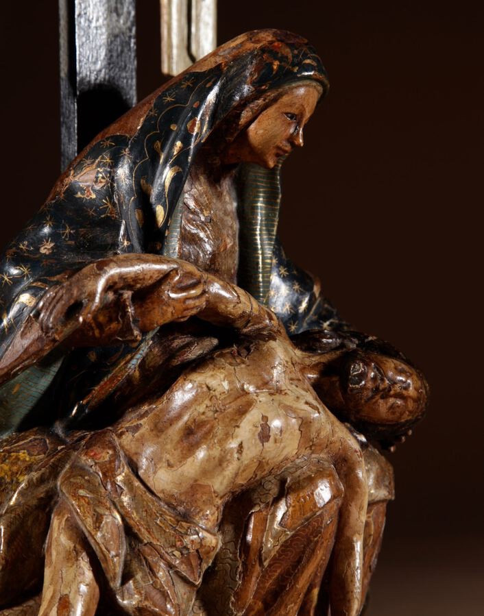    A Fine Spanish Pieta Circa 1750.-photo-4