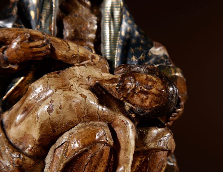    A Fine Spanish Pieta Circa 1750.-photo-8