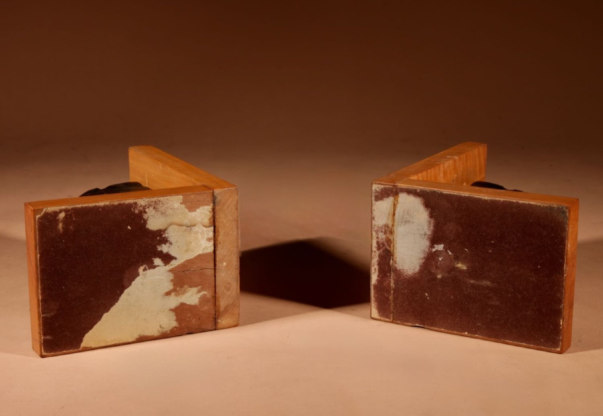   Impressive Black Forest Amusing Pair Of Elephant Carved Wooden Bookends Circa 1900-20.-photo-3