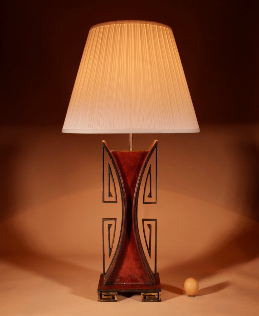 Lampe de table impressionnante et très élégante, de style japonais/chinois. -photo-2