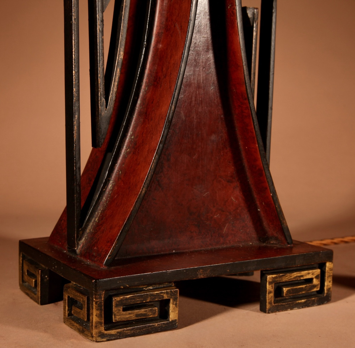 Lampe de table impressionnante et très élégante, de style japonais/chinois. -photo-1