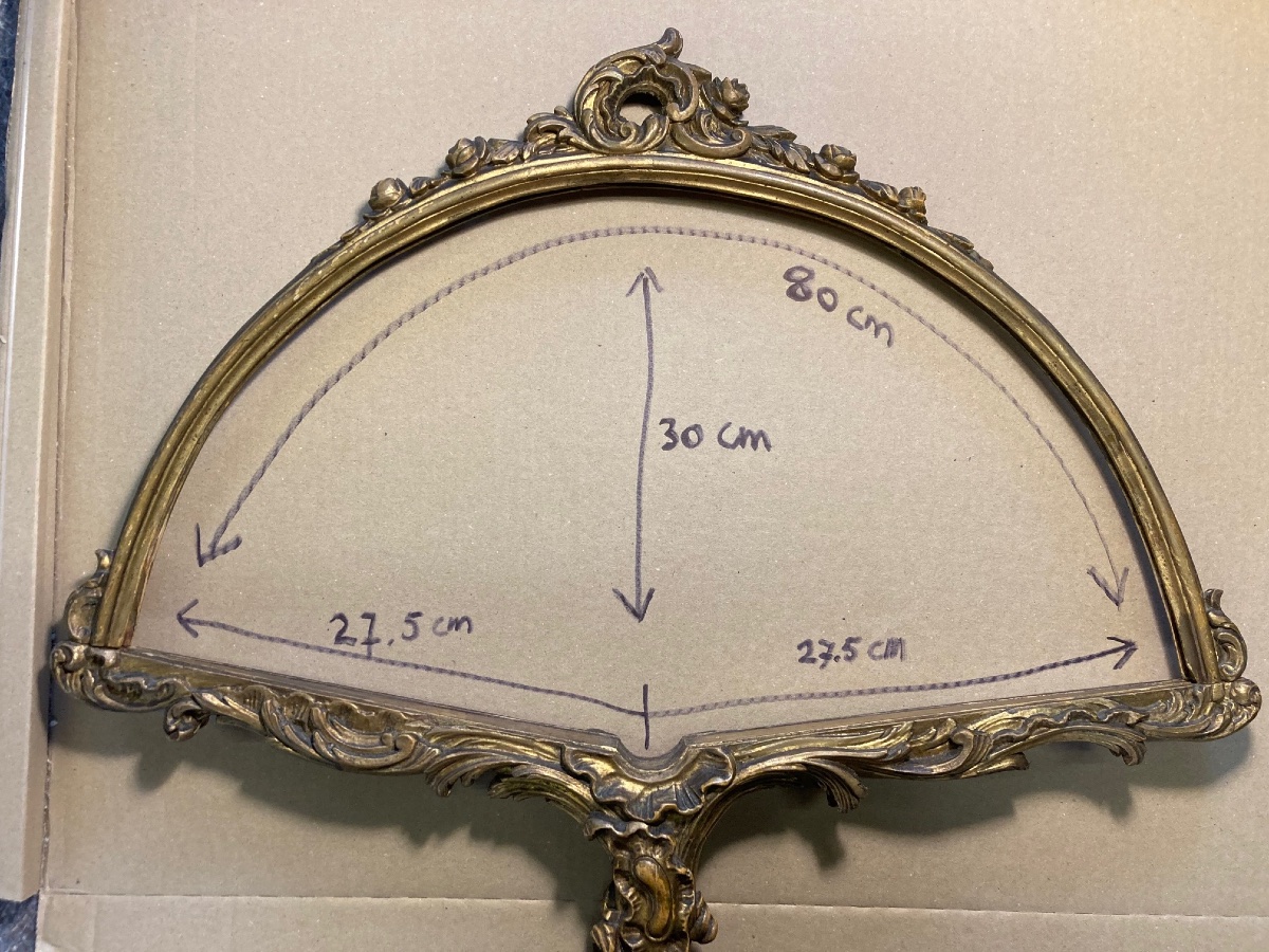 French Rococo Style Fan Display Stand.-photo-8