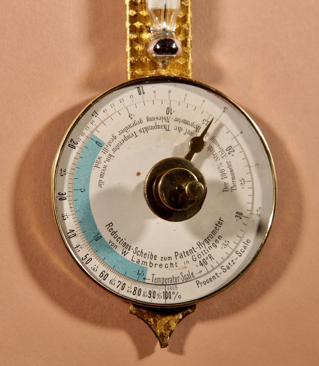 Rare et intéressante station météorologique : hygromètre à cheveux breveté Klinkerfues, fabriqu-photo-4