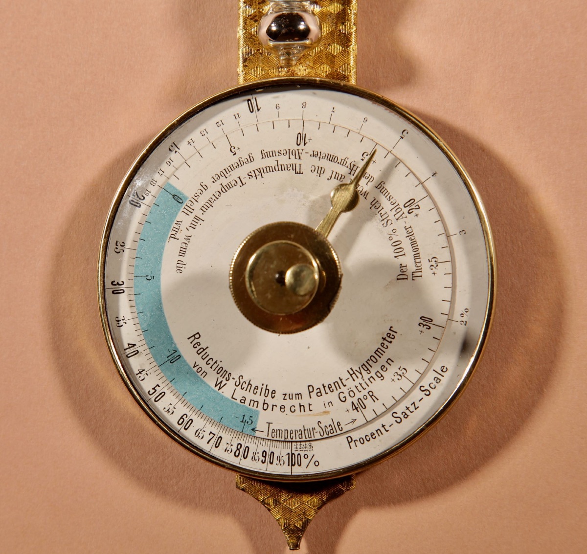 Rare et intéressante station météorologique : hygromètre à cheveux breveté Klinkerfues, fabriqu-photo-6