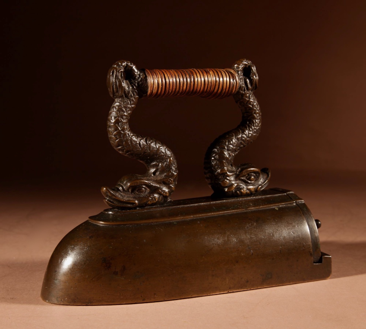 A Rare Bronze Iron French Circa 1800-1850.-photo-3