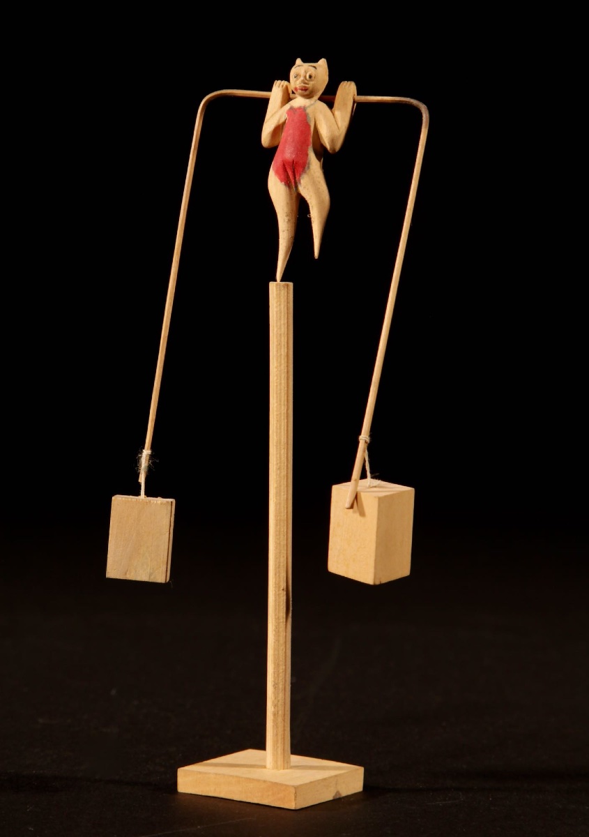 Intéressante collection de 9 sculptures sur bois chinoises illustrant la vie quotidienne en Chi-photo-2