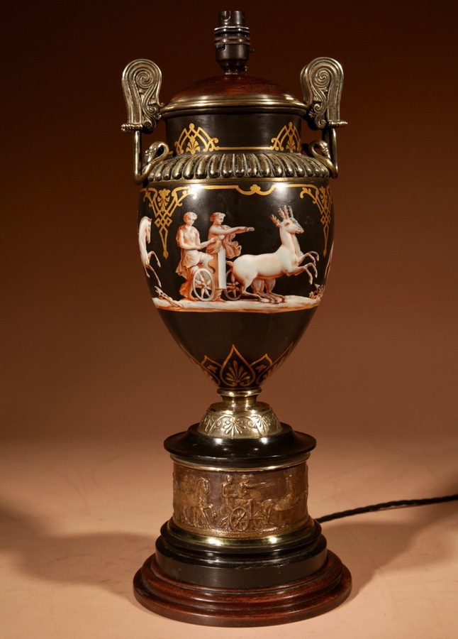 Lampe de table d'époque « Grand Tour » (XIXe siècle)-photo-2