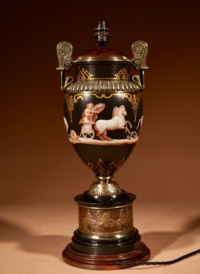 Lampe de table d'époque « Grand Tour » (XIXe siècle)-photo-1