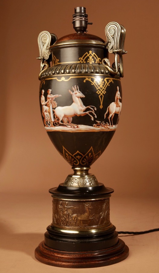 Lampe de table d'époque « Grand Tour » (XIXe siècle)-photo-4