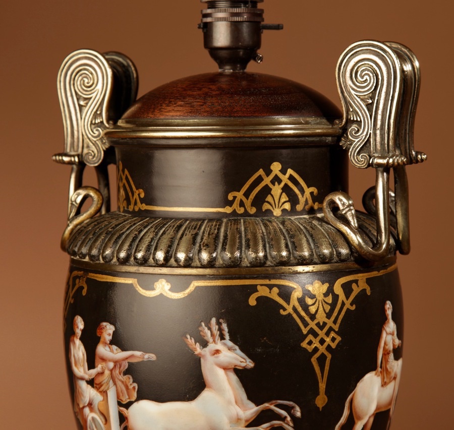 Lampe de table d'époque « Grand Tour » (XIXe siècle)-photo-5