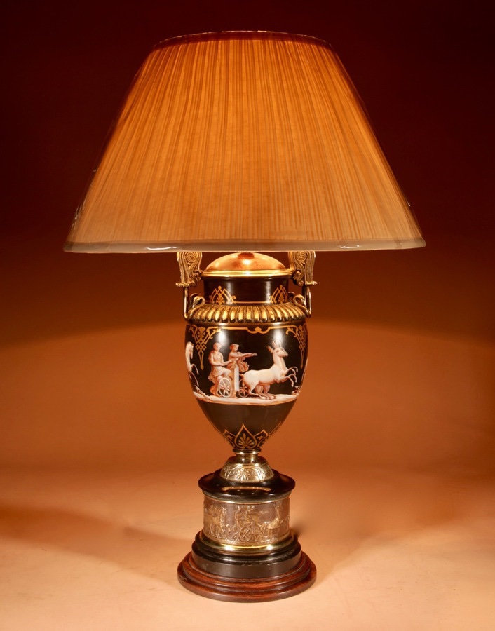 Lampe de table d'époque « Grand Tour » (XIXe siècle)