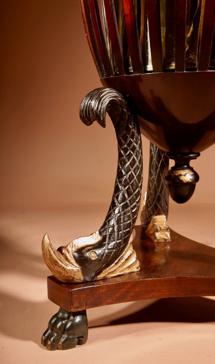 A Rare And Elegant French Plant Stand Or Bottle Holder From The Empire Period (circa 1810–1820).-photo-3