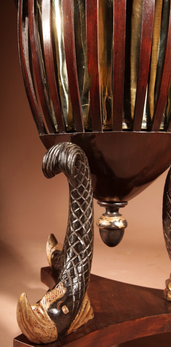 A Rare And Elegant French Plant Stand Or Bottle Holder From The Empire Period (circa 1810–1820).-photo-2